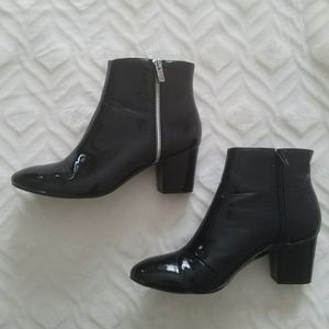 Calvin Klein Patent leather ankle boots